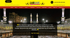 Desktop Screenshot of labbaikhajj.com