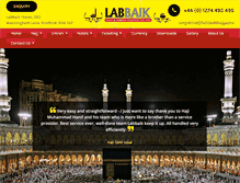 Tablet Screenshot of labbaikhajj.com